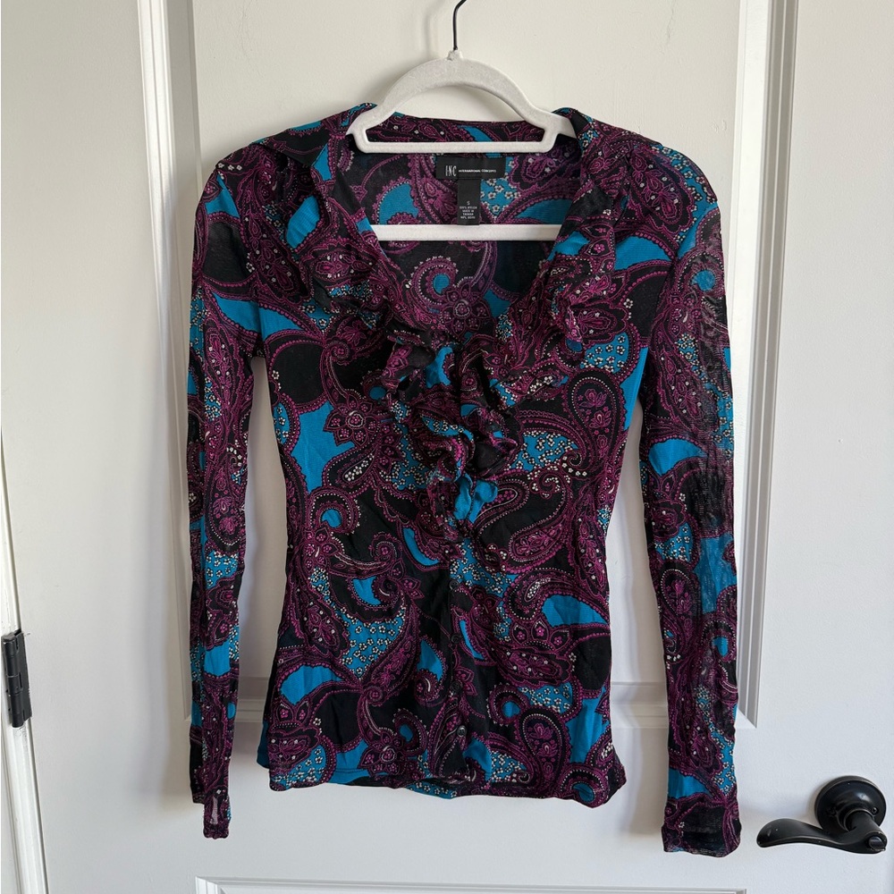 INC International Concepts ruffle top